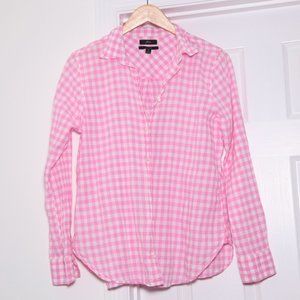 J. Crew Pink Gingham Classic Shirt Size 8 2019 Design.